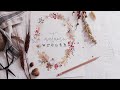 Fall Foliage Watercolor Wreath | How To Paint Daisies