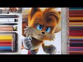 Drawing Tails (Sonic the Hedgehog 2) | Fame Art