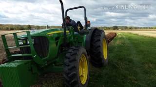 Reworking the water way with the John Deere 5075M and 3 bottom plow