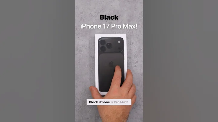 The World's FIRST Black iPhone 17 Pro Max? thumbnail