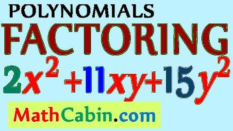 Factoring Multivariable Polynomials problem #2 ! ! ! ! !