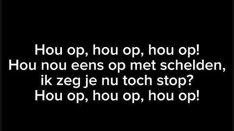 Lied 3: Hou op!