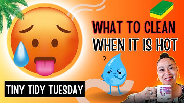What To Clean When It Is HOT!! 🥵 /tiny tidy Tuesday #tinytidytuesday