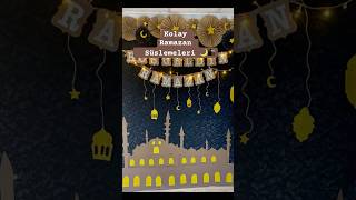 Kağıttan Ramazan Süslemeleri Yapımı