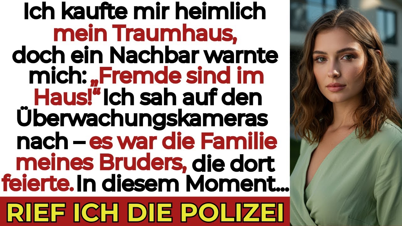 Meine Familie ahnte nichts — ein Nachbar rief panisch an, und die Kamera zeigte das Unfassbare