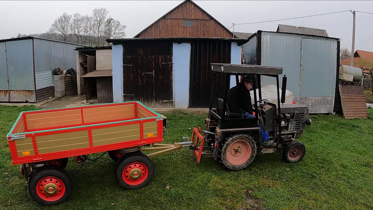 Valník domácí výroby za malotraktor - hotovo 99,9%