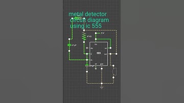 metal detector circuit diagram using ic 555
