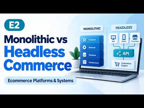 E2 | Monolithic vs Headless Commerce | Ecommerce Platforms & Systems | Uplatz