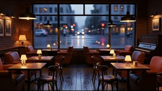 Cozy Rainy Cafe Jazz Piano | 2 Hours Relaxing Background Music