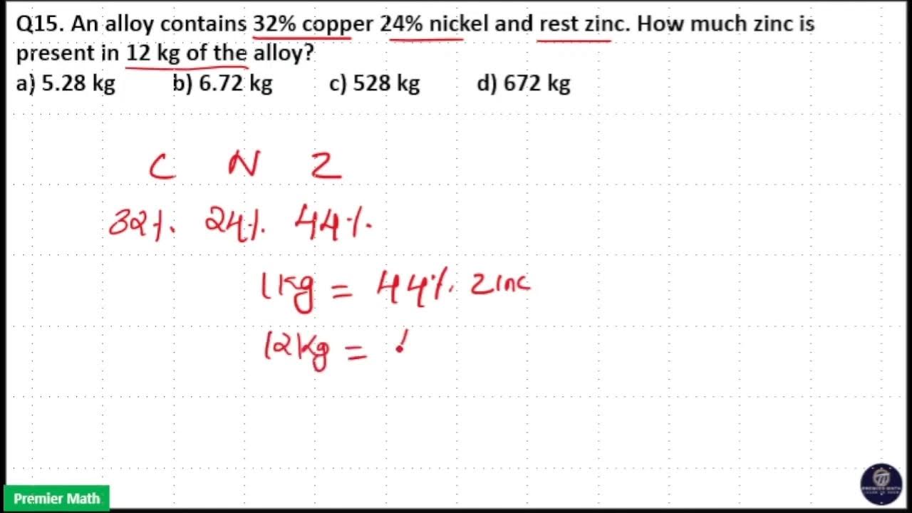 An Alloy Contains 32 Copper 24 Nickel And Rest Zinc How Much Zinc Is an-alloy-contains-32-copper-24-nickel-and-rest-zinc-how-much-zinc-is