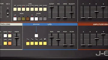 Demo J-60 app Syntronik (iPad5 - Zé Osório)