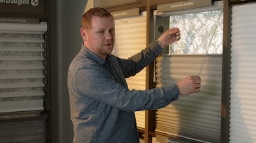 Ultraglide operating system from Hunter Douglas. Applause and Duette Honeycomb Shades