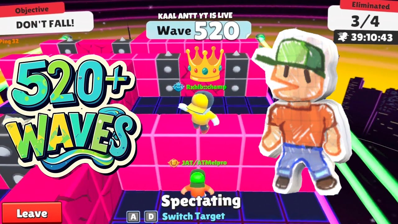 520 Waves+ ☠️ Rahib & ATMelPro Gameplay on Endless Block Dash # ...