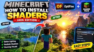 How to Install Shaders in Minecraft Java Edition Easy Shaders + OptiFine Tutorial