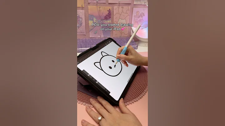 iPad drawing 💕✏️ apple pencil | procreate app | digital art | iPad accessories thumbnail