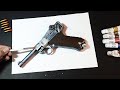 3D프린터로 탄피 배출하는 총 만들기. 루거 / Making 3D model gun : Luger [3D printer]