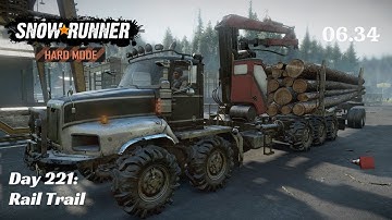 SnowRunner Hard Mode - R06 E34 - Rail Trail