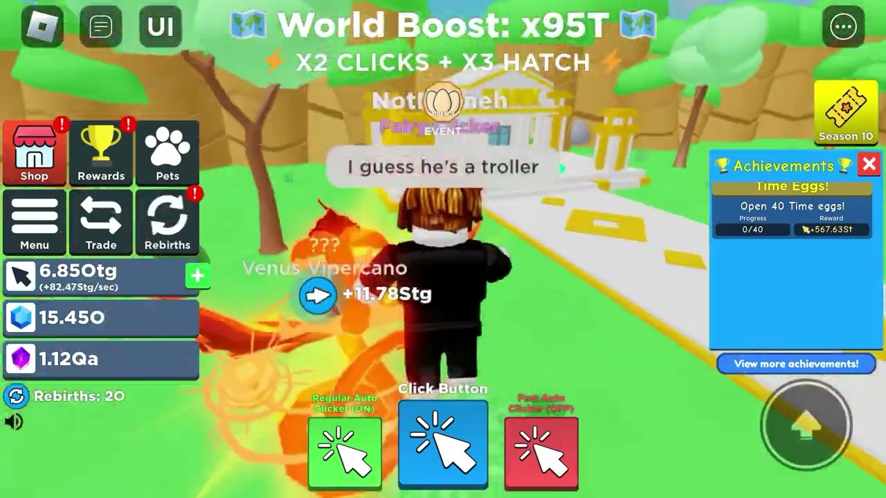 Trading in Clicker Simulator😽