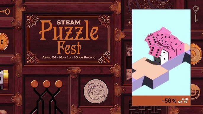 STEAM PUZZLE FEST SALE 2023 COMEÇOU - PERFIL de GRAÇA PARA RESGATE e OS  MELHORES JOGOS BARATOS no PC 