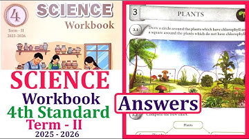 4th standard Science workbook term 2 unit 3 Plants l Ennum Ezhuthum Workbook Answers 2025 #4thstd