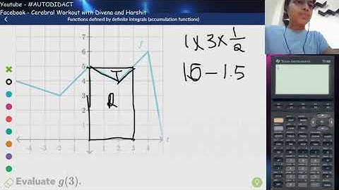 Functions defined by definite integrals: accumulation functions (Exercise in Integration)