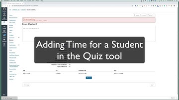 Extra Time on Canvas Quizzes