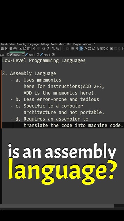 What is an assembly language? #javaprogramming #coding #java ...