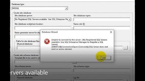 [SP3D-TIPS]_HOW TO FIX THE ERROR "No Registered SQL Servers available"