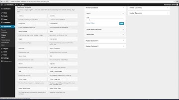 9 - WordPress Tutorials - Creating a sidebar menu with widgets