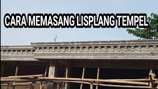 Cara memasang Lisplang tempel