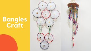 Diy Thread And Bangle Craft Idea Bangle Reuse Idea Awesome Old Bangles Reuse Idea At Home