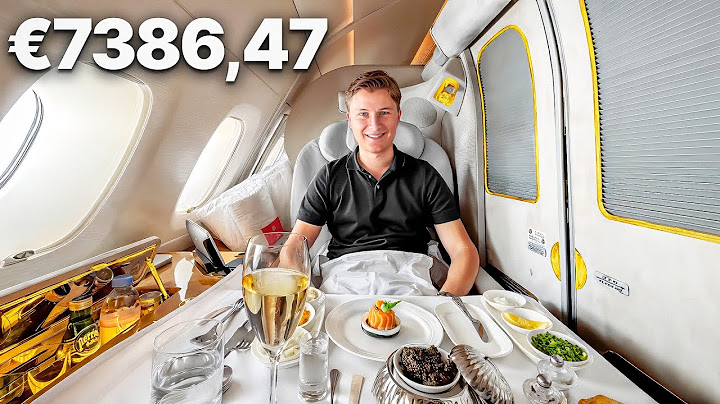 Dit is de Meest Luxe Vlucht ter Wereld (Emirates First Class)!