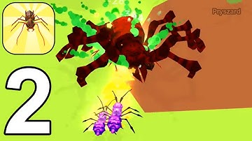 Bug Survivor: Ants Clash - Gameplay Walkthrough Part 2 Bug & Ants Merge Battle (iOS, Android)