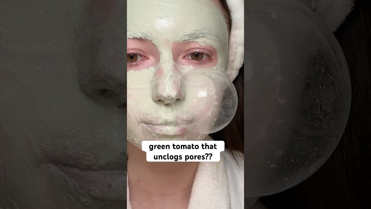 fully green tomato clay mask 💚 