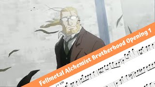 Video thumbnail of "Fullmetal Alchemist Brotherhood Opening 1 (Flute)"