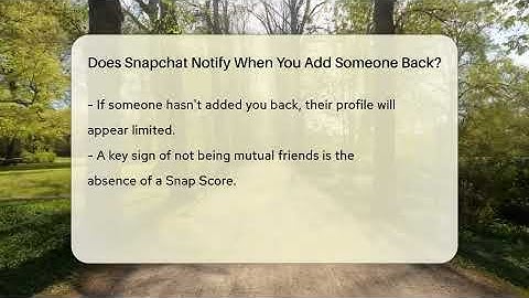 Does Snapchat Notify When You Add Someone Back? - Everyday-Networking