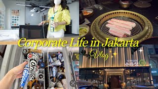 Corporate Life in Jakarta Vlog | Part of Whale Cloud Company ☁, KBBQ after work, Office View ✨