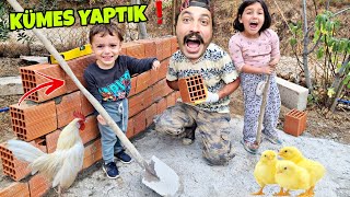 Bahçemi̇ze Tavuk Kümesi̇ Yapiyoruz Vlog 