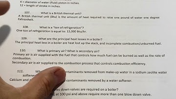 Boiler license test exam fireman engineer questions and answers