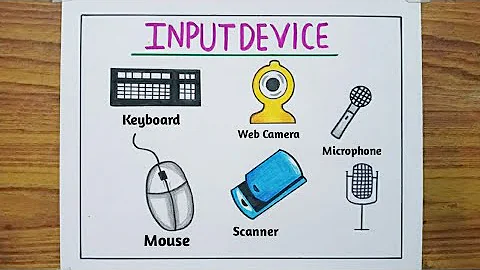 How to Draw Input Device / How to Draw Input Device Of Computer / Five Input Device Drawing