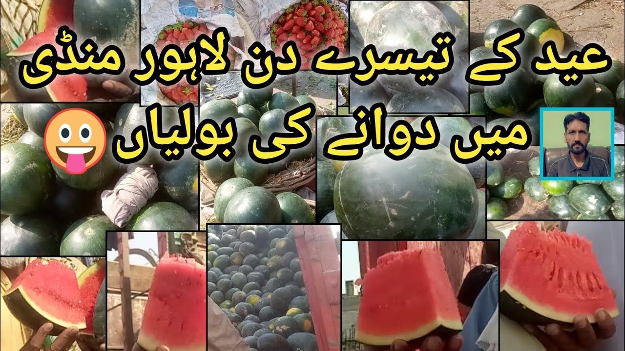 عید کے تیسرے دن لاہور منڈی میں دوانے کی بولیاں دیکھیں ||🍈🍈🍈🍈🍈#Aslam
