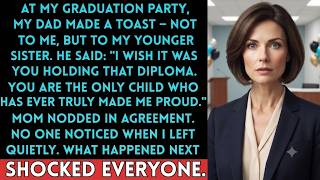 My Dad HUMILIATED Me at My Own Graduation to Praise My Sister — 230 Witnesses Left Him SPEECHLES