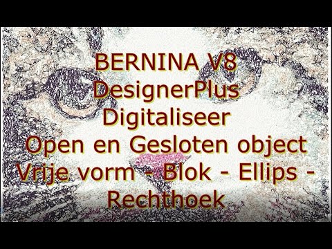 Bernina Software V8: Digitaliseer object, vrije vorm, cirkel of rechthoek