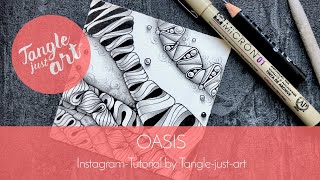 How to draw OASIS - Mitschnitt Instagram Live Video: Wie zeichne ich das Tangle Oasis