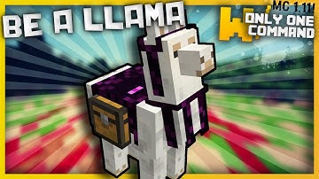 Minecraft - BE A LLAMA with Only One Command Block! (Llama Disguise)