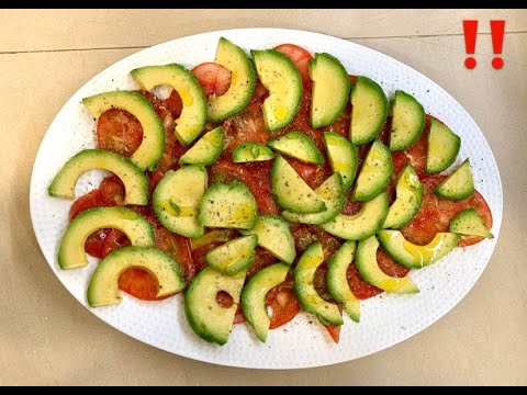 Video: Ensalada De Aguacate Y Tomate