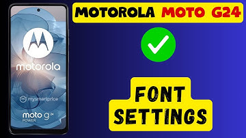 Font Settings Motorola Moto G24 || How to set font options || Font styling options