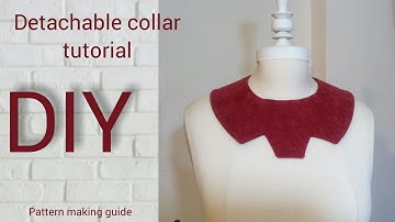 diy, How to make detachable collar! tutorial 12 (pattern)