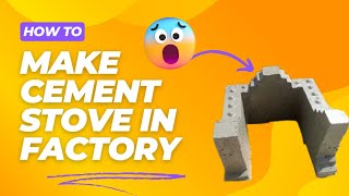 How to make cement stove||cement stove||skills collection