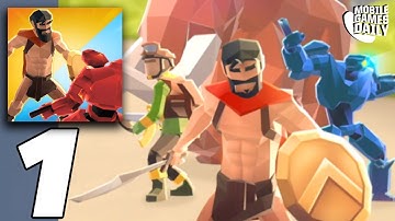 BATTLE SIMULATOR WARFARE - Gameplay Walkthrough Part 1 - Levels 1-50 (iOS, Android)